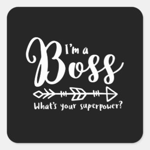 Boss appreciation, bosses day, bosss day vierkante sticker