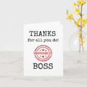 Boss Appreciation, dank je baas Kaart (Gele Bloem)