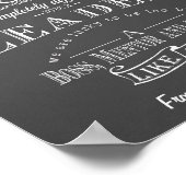 Boss Appreciation Gray achtergrond Poster (Hoek)