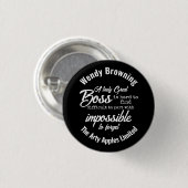 Boss appreciation week ronde button 3,2 cm (Voorkant /achterkant)