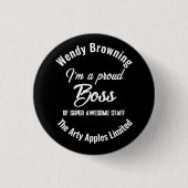 Boss appreciation week ronde button 3,2 cm (Voorkant)