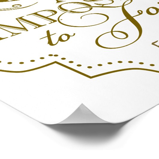 Boss art print baas mentor gold custom (Hoek)