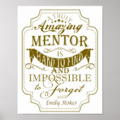 Boss art print baas mentor gold custom (Voorkant)