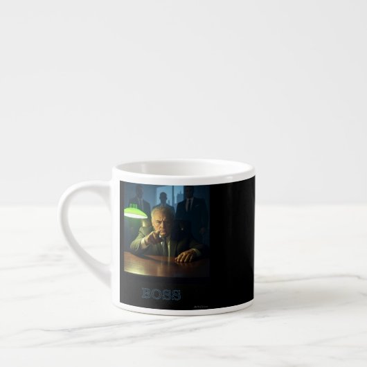 Boss avec texte main droite expresso mug (Gauche)