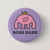 Boss Babe Button – Pinback Flair (Voorkant)