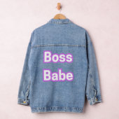 Boss Babe Denim Veste - Puissance, Style, et Sass. (Hangar)