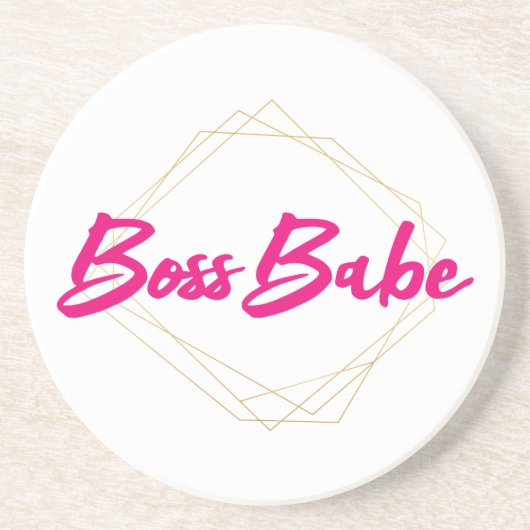 Boss Babe Drink Onderzetter (Voorkant)