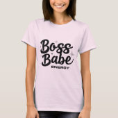 Boss Babe Energy Retro-T-shirt T-shirt (Voorkant)