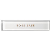 Boss Babe Minimalist Modern Name plate Naambordje (Voorkant)