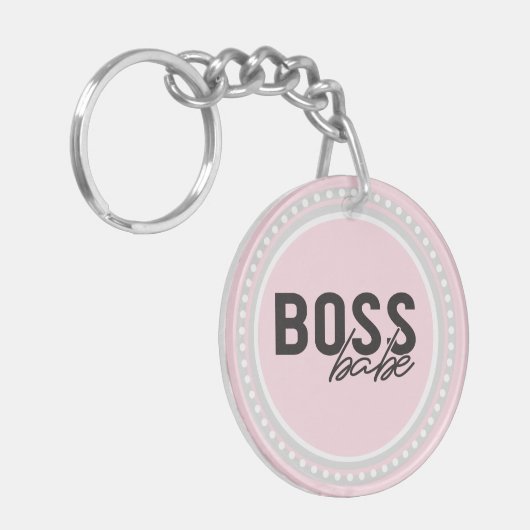Boss Babe Sleutelhanger (Voorkant Links)