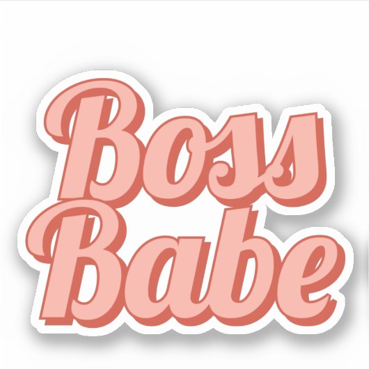 Boss babe sticker (Voorkant)