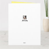 Boss Big So Triest Pensioen Schattige Grumpy Meisj Kaart (Achterkant)