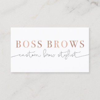 Boss Brows Visitekaartje