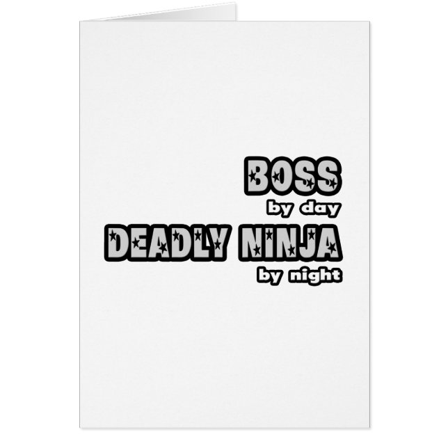 Boss By Day...Deadure Ninja By Night (Devant)