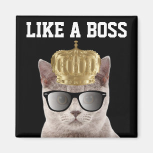 BOSS CAT ANNIVERSAIRE MAGNETS