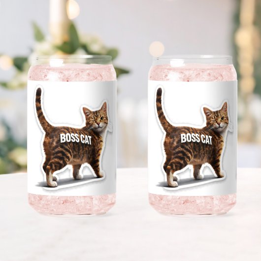 Boss cat winking tabby bear can (Insitu (Mariage))