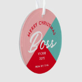 Boss Christmas Colorée Entreprise Personnalisée (devant)