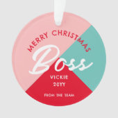 Boss Christmas Colorée Entreprise Personnalisée (devant)