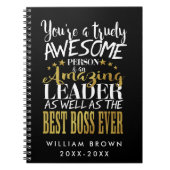 BOSS DAG, Boss Week, Boss gift, BOSS Notitieboek (Voorkant)