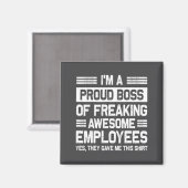 Boss Day Employee Appreciation Office Funny Boss  Magneet (Voorkant / Achterkant)