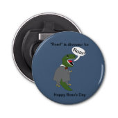 Boss Day T-Rex Dinosaur personaliseren Button Flesopener (Voorkant)