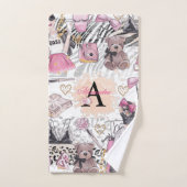 Boss de fille Zebra personnalisée Luxe (Serviette à main)