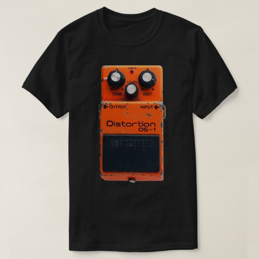 Boss DS-1 Distortion Guitar Pedal Classic T-shirt (Design voorkant)