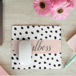Boss et points noirs Pastel Rose moderne<br><div class="desc">Boss et points noirs Pastel Rose moderne</div>
