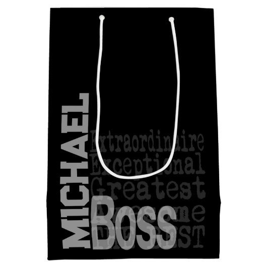 Boss Extraordinaire CUSTOM Medium Cadeauzakje (Achterkant)