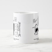 Boss Fires een Kantoor werknemer per e-mail Extra Grote Beker (Voorkant)