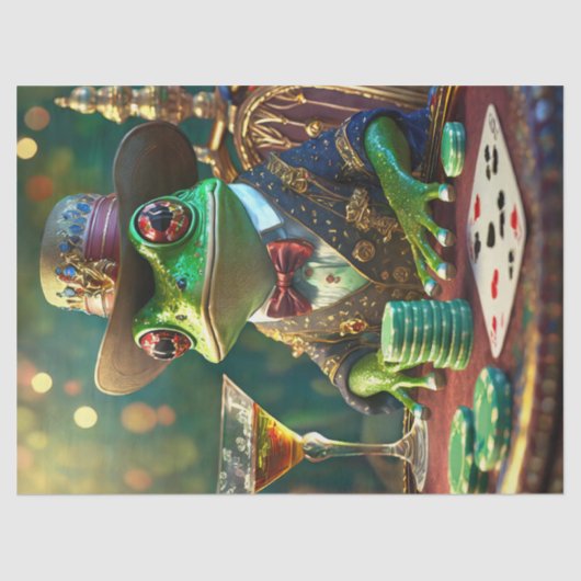 Boss Frog, kikker spelen Kaarten Tissuepapier (Voorkant)