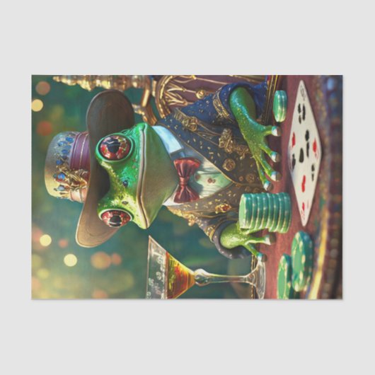 Boss Frog, kikker spelen Kaarten Tissuepapier (Voorkant)