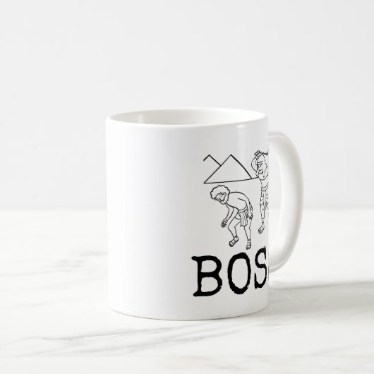 BOSS FUNNY BLANCHISSER DU CAFÉ MUG (Devant droit)