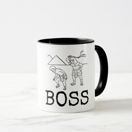 BOSS FUNNY BLANCHISSER DU CAFÉ MUG (Devant droit)