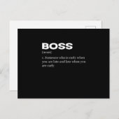 Boss Funny Definition Happy Boss Day Uitnodiging Briefkaart (Voorkant / Achterkant)