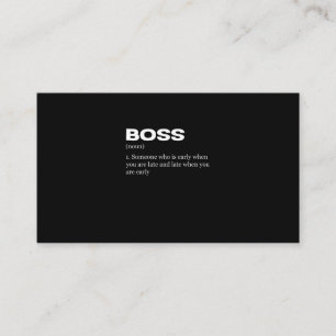 Boss Funny Definition Happy Boss Day Visitekaartje