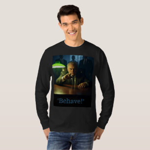 Boss gedragen mannen zwart T-shirt met lange mouwe