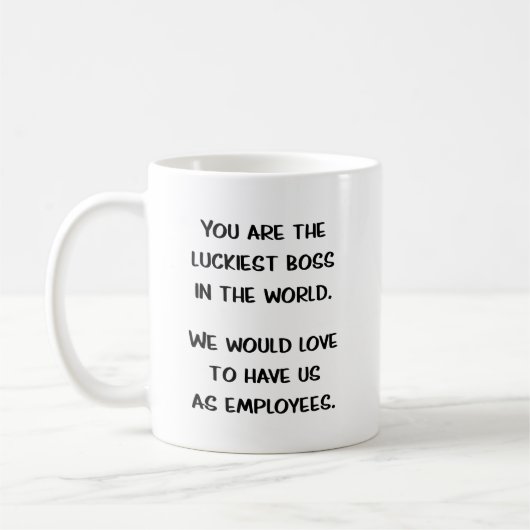 Boss Gift Mug Funny Manager Coffee Cup Boss Lady (Gauche)
