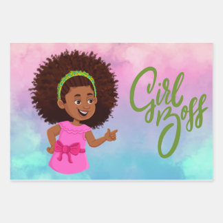 Boss Girl Inpakpapier Vel