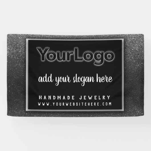 Boss Glitter Professional Business Logo Spandoek (Horizontaal)