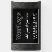 Boss Glitter Professional Business Logo Spandoek (Verticaal)