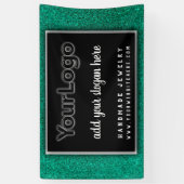 Boss Glitter Professional Corporate Business Logo  Spandoek (Verticaal)