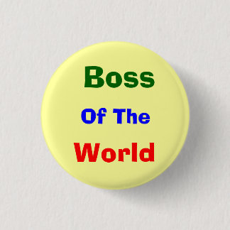 Boss, grappig ronde button 3,2 cm