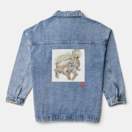 Boss hengst bijt een Nomad krijger Jas Denim Jacket