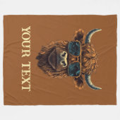 BOSS HIGHLANDER COOL KOE Fleece Deken (Voorkant (Horizontaal))