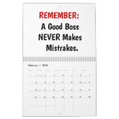 Boss Kantoor Agenda | Funny Special Boss Gift Kalender (Feb 2026)