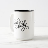 Boss Lady 15oz Mug Deux Tons (Devant gauche)