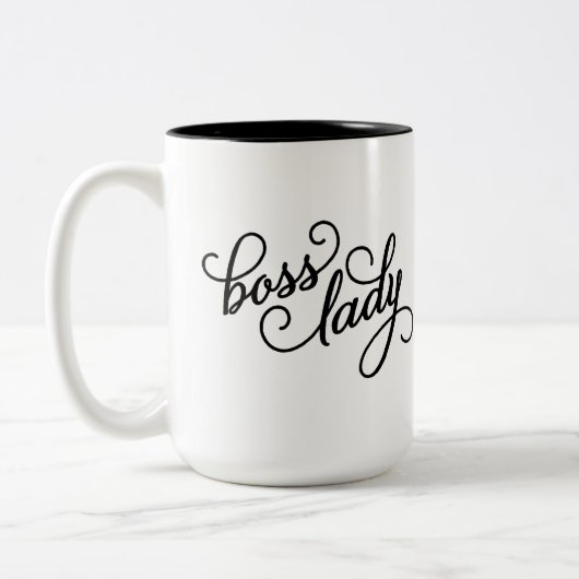 Boss Lady 15oz Mug Deux Tons (Gauche)