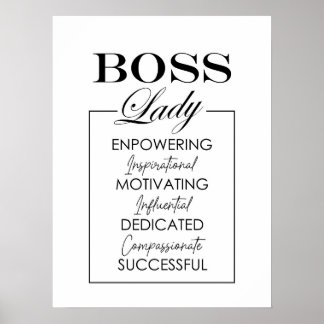 BOSS Lady Art Poster