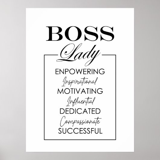 BOSS Lady Art Poster (Voorkant)